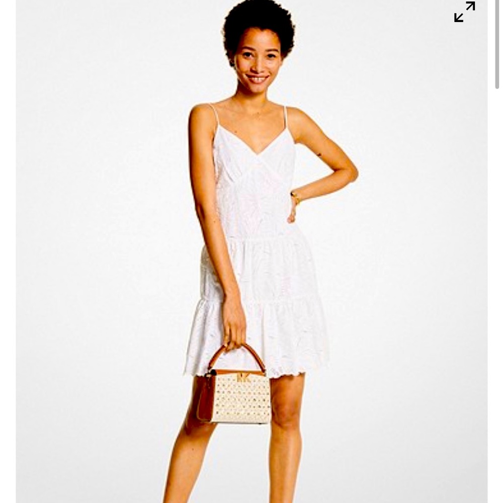 Michael Kors Palm Eyelet cotton dress
